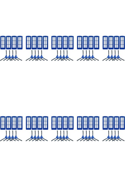 40X Yan Fırça Filtresi Eufy Robovac G10 Hibrid Yedek Robotlu Süpürge Parçası Aksesuarları (Yurt Dışından)