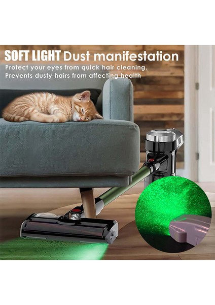 2x Elektrikli Süpürge Toz Göstergesi LED Lamba Temizleme Gizli Toz, Ev Pet Shop Için Pet Saç Elektrikli Süpürge Aksesuarları (Yurt Dışından) fırsatları