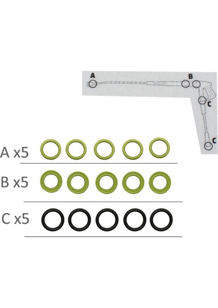 30X O-Ring Sızdırmazlık Halkası Karcher Yüksek Basınçlı Yıkama Makinesi Profesyonel Basınçlı Yıkama Makinesi Yedek Seti Contaları Tr 2.880-001.0 (Yurt Dışından) fiyatları