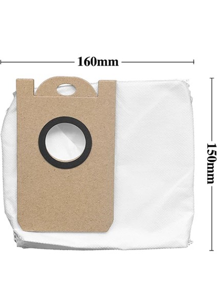 Vıomı S9 Robotlu Süpürge Için 2x Filtre Torbası Toz Torbası Çanta Kapasitesi 3l 1 Aya Kadar Özerklik Tamamen Mühürlü (Yurt Dışından)