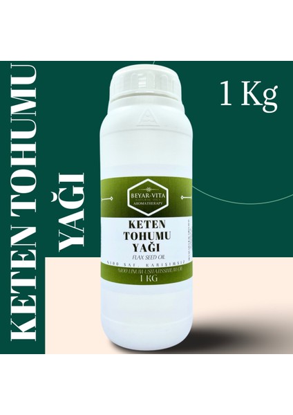 Keten Tohumu Yağı 1 Kg - Beyarvita