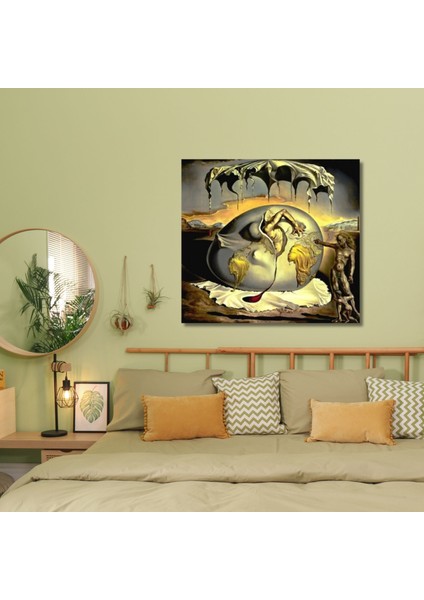 Tekli Kare Kanvas Tablo Salvador Dali Yeni Insanın Doğuşu