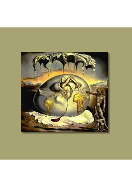 Tekli Kare Kanvas Tablo Salvador Dali Yeni Insanın Doğuşu modelleri
