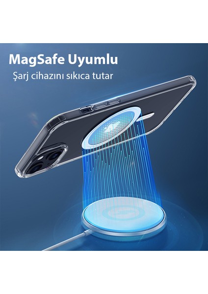 Clin Mag Series iPhone 15 Plus Magsafe Uyumlu Manyetik Silikon Kılıf