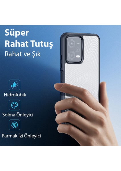 Dux Ducis Redmi Note 12 5g-Note 12R Pro-Poco X5 5g Aimo Series Premium Buzlu Sert Pc-Tpu Kılıf