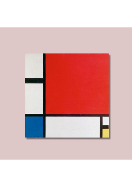 Tekli Kare Kanvas Tablo Piet Mondriaan 1926 Composition 2 modelleri