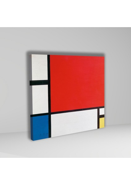 3 lü Kare Kanvas Piet Mondriaan 1926 Composition modelleri