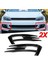 Kırmızı Stil Golf 7 Için Mk7 Parlak Siyah Araba Tampon Sis Farı Izgarası Kapak Trim (Yurt Dışından) 3