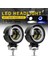 Sarı Stil Jvısual 3 Iw Su Geçirmez Yuvarlak LED Angel Eyes Işık Çubuğu 12V 24V 6500K Beyaz Mavifor Motosiklet Offroad LED Çalışma Işığı (Yurt Dışından) 5