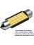 Sıcak Beyaz Tarzı 41 mm 4 Adet Festoon C5W C10W Süper Parlak LED Ampul Araba Kubbe Işık Canbus Oto Iç Okuma Lambası Sıcak Beyaz (Yurt Dışından) 4