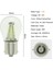 Beyaz Stil 1156 4 Cob Led'i W Ba BAY15D Cob LED Filament Ar Fren Lambaları Otomatik Ters Ampul Park Lambası 12V Kırmızı Beyaz Sarı (Yurt Dışından) 1