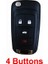 4 Düğme Katlanır Flip Anahtar Kabuk Kılıf Chevrolet Cruze Spark Aveo Captiva Uzaktan Araba Sustalı Kapak Fob 3 Düğme HU100 Blade (Yurt Dışından) 1