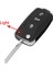 2. Model Keyyou Düğmeleri Katlanır Araba Anahtarı Sustalı Anahtar Flip Anahtar Kabuk Vw Polo Passat B5 Tiguan Golf Volkswagen Seat Skoda (Yurt Dışından) 2