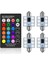 36MM Tarzı Uzaktan Kumandalı 4 Ampul Araba Iç Işıkları Rgb C5W Uzaktan Kumandalı LED Festoon Çok Renkli Kubbe Işık Okuma Lambası Otomatik 12V (Yurt Dışından) 1