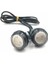 12V Tarzı Mavi 2x W Beyaz Kırmızı Sarı Buz Mavisi Araba LED Kartal Göz Işık Sis Ters Sinyal Gündüz Çalışan Ampul Lambası 12V 24V (Yurt Dışından) 4