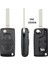 Va2 CE0536 Stili Keyyou 4 Düğmeler Flip Floding Uzaktan Anahtarlık Durumda Kabuk Fob Peugeot Citroen C8 Kesilmemiş Bıçak Oluk CE0523 (Yurt Dışından) 1