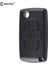 Va2 CE0536 Stili Keyyou 4 Düğmeler Flip Floding Uzaktan Anahtarlık Durumda Kabuk Fob Peugeot Citroen C8 Kesilmemiş Bıçak Oluk CE0523 (Yurt Dışından) 2