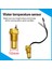 B 34 mm Adaptör Stili ile Oto Araba Su Sıcaklık Ölçer Voltmetre Arabalar Için mm Adaptörü 10 mm Araba Sıcaklık Sensörü Npt Metre-10 ~ 110 Santigrat 12V 24V (Yurt Dışından) 4