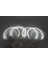 2 Adet Invertör Top Stili Ccfl Angel Eyes Kiti Sıcak Beyaz Halo Yüzük *4 Bmw E36 E38 E39 E46 (Orijinal Projektörlü) (Yurt Dışından) 3