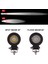 2 Kare Nokta Stili 10W LED Çalışma Işığı 12V 24V 2ınch Mini Araba Oto Kamyon Atv Motosiklet 4x4 4WD Traktör Bisiklet Göstergesi Sis Lambası Sürüş Far (Yurt Dışından) 3