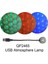 QP2465 Araba USB LED Parti Işıkları Sahne Etkisi Karaoke Atmosfer Lambası 4W 5V Taşınabilir Disko Topu Renkli Lazer Dj Disko Hafif Müzik (Yurt Dışından) 2