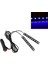 Mavi Çok Renkli Araba 9 LED 2 In1 Iç Atmosfer Işıkları Dash Zemin Ayak Şerit Işıkları Çakmak Adaptörü Dekoratif Lamba (Yurt Dışından) 1