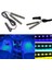 Mavi Çok Renkli Araba 9 LED 2 In1 Iç Atmosfer Işıkları Dash Zemin Ayak Şerit Işıkları Çakmak Adaptörü Dekoratif Lamba (Yurt Dışından) 3