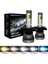 H8 Stili 6000K 12000K 2renk Muxall LED Lmpaır Mini Araba Far Ampülleri H1 H7 H8 H9 H11 Far Kiti Hb Hb4 Oto Lamk 8000K (Yurt Dışından) 2