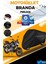 Mondial Drift L Su Geçirmez Siyah Motosiklet Brandası Miflonlu Kalın Premium Kumaş Clipsli 1