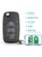 Uzaktan Anahtar Stili Keyyou Audi A3 A4 A6 A8 B5 Tt Rs4 Quattro Eski Modeller 433 Mhz Kımlığı HU66 Bıçak Araba Uzaktan Çevirme Anahtarı 3 Düğmeler (Yurt Dışından) 1