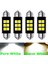 Beyaz Stil 31 mm 4 Adet Festoon LED Ampul C5W Süper Parlak Md Canbus Hata Ücretsiz Oto Iç Doom Lambası Araba Styling Işıkları (Yurt Dışından) 3