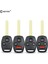 Pad Stili ile 2 Düğme Keyyou Düğmesi Kesilmemiş Bıçak Uzaktan Araba Anahtarı Kabuk Honda Fit Accord Civic Crv Pilot Insight Caz Hrv Fob Kılıf Kapak (Yurt Dışından) 4