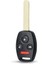 Pad Stili ile 2 Düğme Keyyou Düğmesi Kesilmemiş Bıçak Uzaktan Araba Anahtarı Kabuk Honda Fit Accord Civic Crv Pilot Insight Caz Hrv Fob Kılıf Kapak (Yurt Dışından) 5