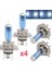 4x H4 6000K 12V 100W Adet H7 100W 6000K Xenon Halojen Far Ampülleri Ultra-Beyaz Açık Mavi Kabarcıklar Araba Halojen Lamba Araba Far Ampulü (Yurt Dışından) 1