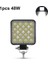 1 Adet 48W Çalışma Lambası Stili Anmıngpu Mini Offroad LED Bar 12V 24V Kare LED Çalışma Işığı Araba Truct Boat Için Atv 4x4 Traktör 42W 48W Spot LED Işık Çubuğu (Yurt Dışından) 1