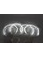 1 Takım Stili Araba-Styling Çift Renk Beyaz Sarı LED Halo Yüzükler Pamuk Işık Bmw E36 E38 E39 E46 M3 LED Smd Angel Eyes Lambası (Yurt Dışından) 4