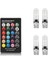 1 Uzaktan 4 Ampul 2 Adet Evrensel Araba Rgb LED 12 V T10 LED Rgb Smd Uzaktan Kumanda Okuma Kama Işık Lisans Ampuller Sinyal Lambası (Yurt Dışından) 1