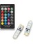 1 Uzaktan 4 Ampul 2 Adet Evrensel Araba Rgb LED 12 V T10 LED Rgb Smd Uzaktan Kumanda Okuma Kama Işık Lisans Ampuller Sinyal Lambası (Yurt Dışından) 5