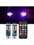 Ar Flaş Flaş Işığı T10 W5W 194 Ampuller Rgb Uzaktan Kumandalı Iç 12V Far Kama LED Atmosfer Dönüş Işıkları (Yurt Dışından) 1