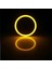 130MM Sarı Stil Ysy Cob Angel Eyes Adet (1 Çift) Oto Halo Yüzükler Cob Angel Eye Araba Far Motosiklet Beyaz Sarı 12 V LED (Yurt Dışından) 1