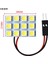 12 LED Smd LED Oto Panel Işık Okuma Kubbe Ampul Araba Iç Çatı Harita Lambası T10 W5W C5W C10W Festoon 3 Adaptör Tabanı (Yurt Dışından) 1