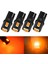 4 Adet Kehribar Katur T10 W5W LED Ampuller Smd Oto Araba LED Dome Haritası Gövde Plaka Işık Lamba Ampul T10 LED Amber Beyaz Aydınlatma (Yurt Dışından) 1