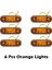 6x Turuncu Uyarı Işığı 3 LED Işık Oval Gümrükleme Römork Kamyon Turuncu Beyaz Kırmızı LED Yan Işaret Lambası 12V 24V Kamyon Kamyon (Yurt Dışından) 1