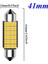 Saf Beyaz Tarzı 41 mm Festoon C5W C10W C3W Süper Parlak LED Ampul Araba Kubbe Işık Canbus Oto Iç Okuma Lambası Sıcak Beyaz (Yurt Dışından) 1