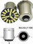Sarı Stil BA15S 1156 W BA15S BAY15D 1157LED Ampul Araba Dönüş Sinyali Işık 12V Md 7000K Araba Ters Geri Fren Park Gündüz Lambaları (Yurt Dışından) 5