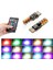 Bir Ampul Yeni Evrensel Araba LED W5W T10 Rgb Cob 12SMD Gümrükleme Işıkları Uzaktan Kumandalı Renkli Çok Modlu Araba Ampulleri (Yurt Dışından) 3