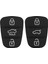 Mektup Stili Yok 3 Düğme Uzaktan Anahtarlık Kılıf Silikon Ped Değiştirme Hyundai I10 I20 I30 IX35 Için Kia K2 K5 Rio Sportage Flip Key (Yurt Dışından) 2