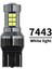 Kırmızı Stil 7443 W21 5W Yeni Araba LED Ampüller T15 W16W WY16W Canbus Hata Yok Otomatik Yedekleme Rezerv Işıkları Kuyruk Fren Lambası Smd Amber Kırmızı Beyaz 6000K 12V (Yurt Dışından) 1