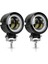 Turuncu Tarzı Su Geçirmez Yuvarlak Angel Eyes LED Işık Taşınabilir Spotlar Motosiklet Offroad Kamyon Sürüş Araba Tekne Iş Işığı (Yurt Dışından) 4