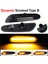 Dinamik Füme B 2 Adet Bmw LED Dinamik Yan Işaretleyici Dönüş Sinyali Işık E90 E91 E92 E93 E60 E87 E82 E46 Hata Için Sıralı Flaşör Işık (Yurt Dışından) 1